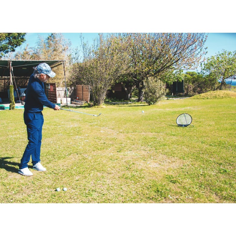 Filet d?entrainement de golf chipping (L 50 x P 45 x H 55 cm) avec cible et housse de transport