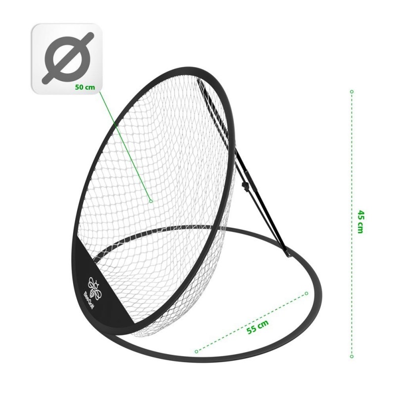 Filet d?entrainement de golf chipping (L 50 x P 45 x H 55 cm) avec cible et housse de transport