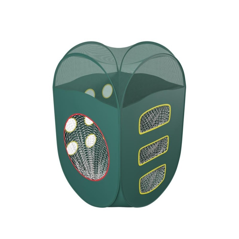 Filet d?entrainement de golf chipping (L 60 x P 60 x H 99 cm) 4 faces différentes cibles et housse de transport