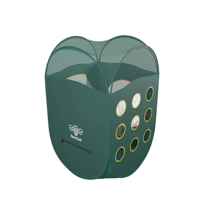 Filet d?entrainement de golf chipping (L 60 x P 60 x H 99 cm) 4 faces différentes cibles et housse de transport