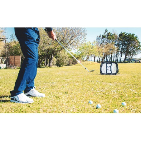 Filet d?entrainement de golf chipping (L 70 x P 65 x H 53 cm) avec cible 5 poches et housse de transport