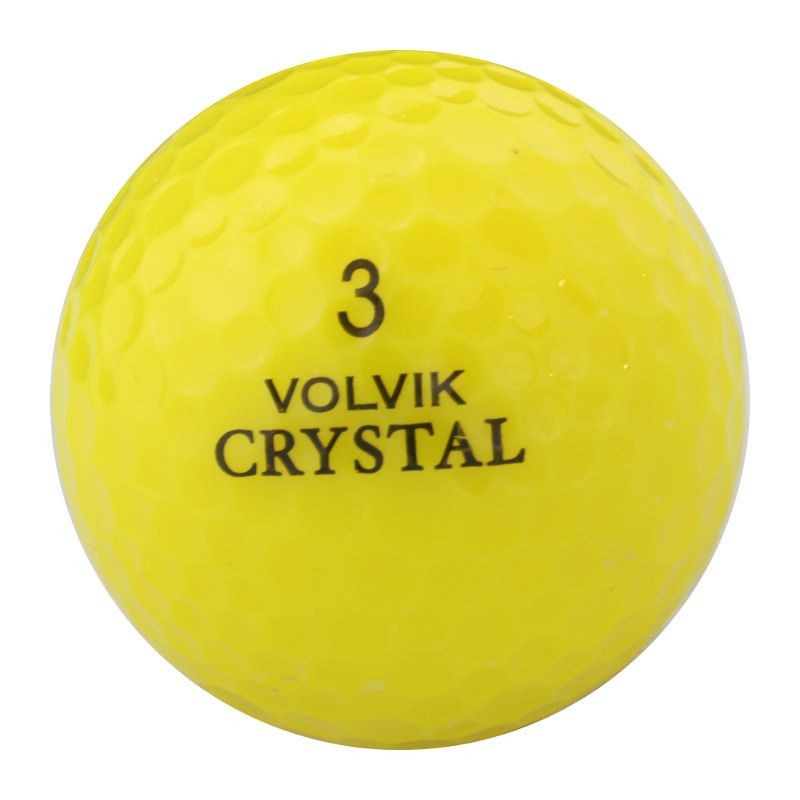 50 Balles de Golf Crystal Jaune