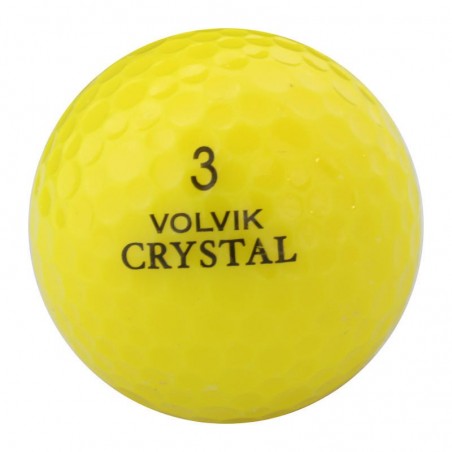 50 Balles de Golf Crystal Jaune