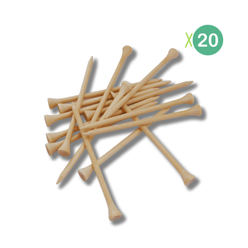 20 Tees de Golf en Bois -...